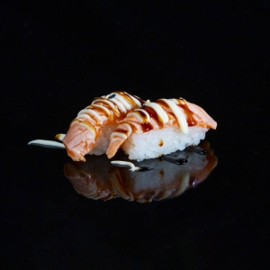 248.NIGIRI DE SALMON FLAMEADO 2u
